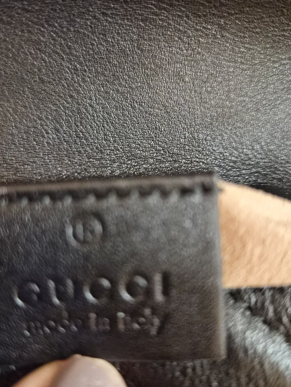 🖤 Gucci GG Marmont Super Mini Chain Crossbody Bag Black Chevron Leather - Picture 9 of 10